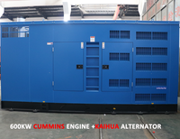 Groupe électrogène diesel industriel Cummins 600 kW/kVA 700 kW/kVA 800 kW/kVA avec alimentation monophasée/triphasée 50/60 Hz pour solution d'alimentation de secours hospitalière