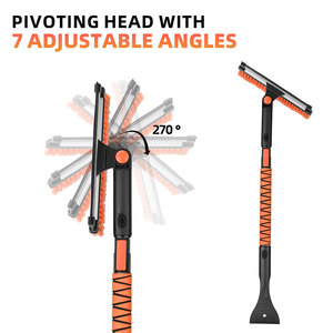 Có thể điều chỉnh thanh nhôm xe tuyết bàn chải và băng <span class=keywords><strong>scraper</strong></span> cho xe kính chắn gió tuyết làm sạch với có thể tháo rời đầu - Product Image 4