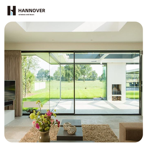 Hannover tối giản toàn cảnh Kính cửa trượt không theo dõi nhiệt phá vỡ cách âm cửa trượt hệ thống nhôm cho biệt thự - Product Image 1