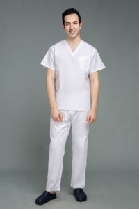 यूनिसेक्स पॉलिएस्टर-कपास नर्सिंग स्क्रब की वर्दी सीधे सेट करती है और झुर्रियों की एक समान थोक निर्माता के लिए प्रवण नहीं - Product Image 6