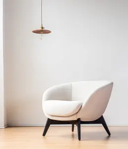 Super comfortable leisure home armchair fabric upholstered single chair velvet living room recliner sofa chair