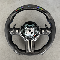   Volant de direction en fibre de carbone LED F30 pour F10 F32 F36 F80 F82 F90 F91 F92 F12 F01 F06 M3 M4 M5 M8 Volant de direction de voiture personnalisé