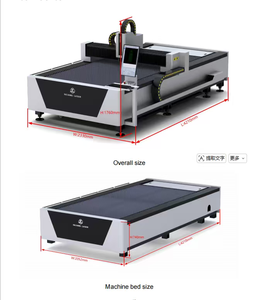 Máquina de Corte Láser de Fibra CNC con Fuente Láser Raycus MAX, Motor Servo Delta, Cortadora de Chapa Metálica Industrial de Alta Precisión - Product Image 1