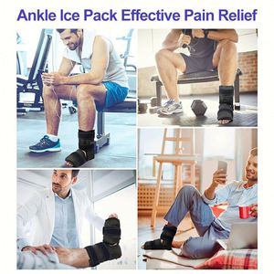 Practical Hot and Cold Therapy Foot & <b>Ankle</b> Pain Relief Cooling <b>Ice</b> <b>Pack</b> Reusable Gel Set with Leak-Proof Adjustable Design - Product Image 5