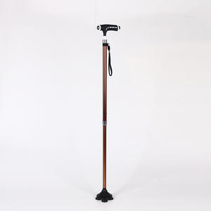 Tongkat memanjat dapat ditarik luar ruangan, tongkat aluminium Aloi 6061 ringan dengan kaki besar tongkat berjalan lipat pegangan plastik - Product Image 6