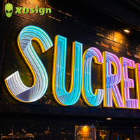 Enseigne au néon personnalisée XDsign, enseigne de devanture de magasin, LED contrôlée par Bluetooth, étanche IP65, publicité commerciale, décoration, éclairage de voiture