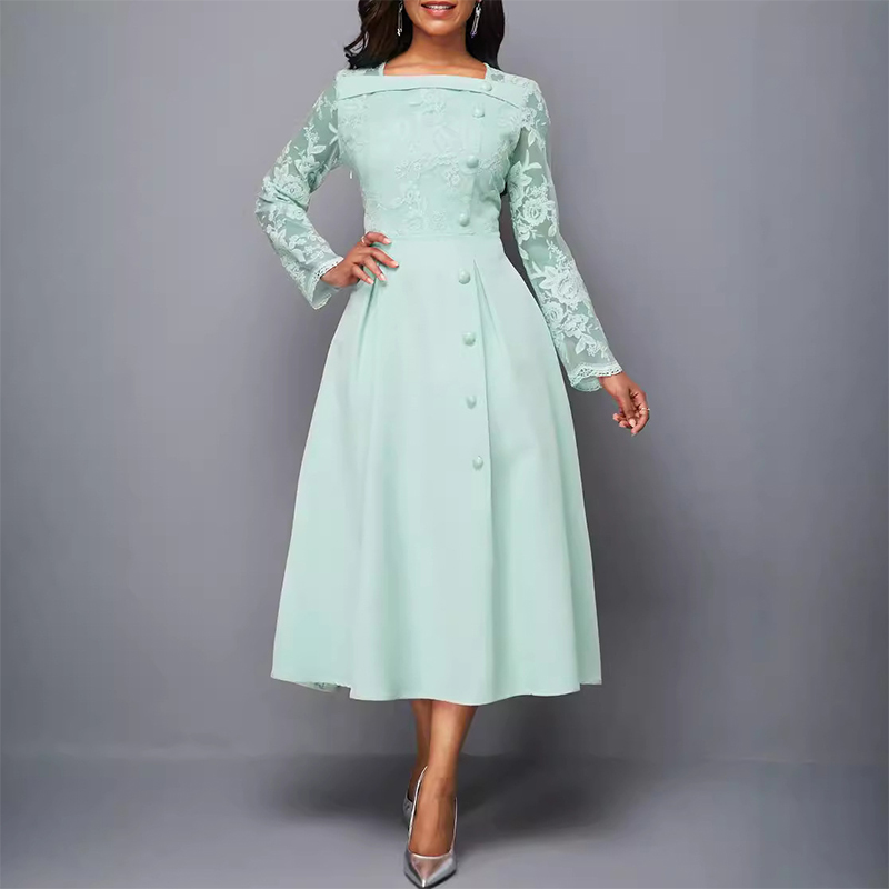 Mint Green plus size elegant mother of the bride dress