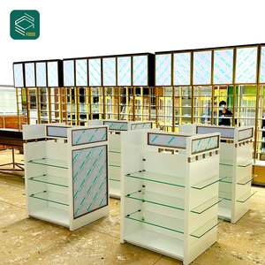 Chuyên nghiệp sàn gỗ <span class=keywords><strong>Mac</strong></span> trang điểm đứng mỹ phẩm hiển thị trưng bày mỹ phẩm - Product Image 6