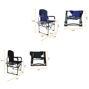 Silla Plegable con Respaldo de Hierro, Portátil, Resistente, para Exteriores, Camping, Pesca, Playa, Niños, Deportes, Torneos - Product Image 5