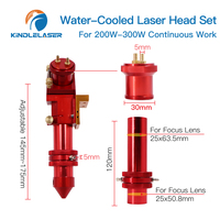 Tête Laser CO2 pour lentille de mise au point, ensemble de têtes CO2 1er et 2ème support de miroir pour lentille de mise au point pour 200W 300W