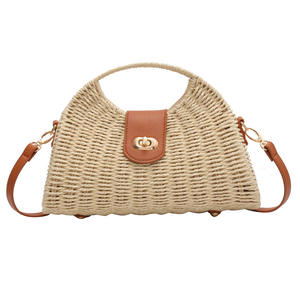 <span class=keywords><strong>Borsa</strong></span> a <span class=keywords><strong>tracolla</strong></span> da donna in <span class=keywords><strong>paglia</strong></span> di rattan naturale alla moda, ideale per l'estate e la spiaggia, collezione 2025 - Offerta imperdibile! - Product Image 1