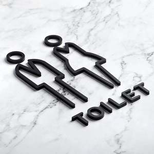 ไฟสีเขียวแสดงผลแบบ3D <span class=keywords><strong>ป้าย</strong></span>อะคริลิคสำหรับประตูห้องน้ำผู้ชายผู้หญิงห้องน้ําโฆษณาสำหรับสำนักงาน<span class=keywords><strong>ห้องน้ำ</strong></span>สาธารณะ - Product Image 4