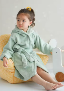 Peignoir de bain en coton éponge à capuche pour bébé avec broderie de nom, tissu uni, pour enfants, <span class=keywords><strong>garçon</strong></span> et fille, oreilles d'ours, peignoirs en éponge, pyjamas 2026 - Product Image 6