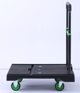120 kg Foldable <b>Platform</b> <b>Trolley</b> Cart Heavy Duty Steel Hand Cart Four Wheel Material Handling for Tools - Product Image 3