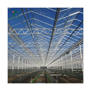 La structure de cadre de serre en <span class=keywords><strong>polycarbonate</strong></span> avec un bon <span class=keywords><strong>prix</strong></span> fournit une gouttière carrée de tube de tuyau rond en acier galvanisé personnalisé - Product Image 1