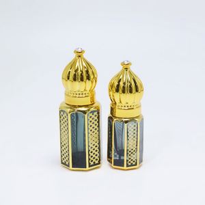 New Design 2ml 3ml 5ml 10ml Empty Attar Arabian Oil Perfume Glass <b>Bottles</b> with Plastic Screw Cap Screen Printing Rubber <b>Stopper</b> - Product Image 5