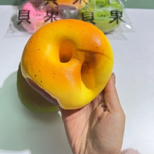NUEVO juguete antiestrés de textura suave y tierna, extra grande, tipo King Bomb Bagel, de rebote lento, ultra húmedo y blandito. - Product Image 4
