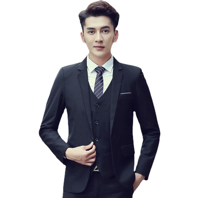 slim fit dress slacks Aqu Men Prom Suits Graduation Party Wear 3 Pieces CS1009 US44 / 28
