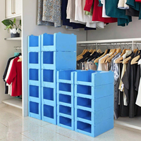 PP-Hohlplatten-Vorderöffnungsboxen, recycelbare, stapelbare Lagerbehälter, Kunststoff-Wellpappe-Kommissionierboxen für Kleidung und Socken