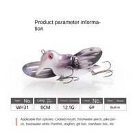 NOUVEAU OEM 8CM12.1G Surface Floating Simulation Flying Bird Lure Fishing Bait Bait Lure Fishing Bait pour la pêche en mer