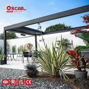 Pergola rétractable en aluminium 10x13 pieds pour extérieur avec rideaux latéraux et <span class=keywords><strong>moustiquaire</strong></span> pour jardin, patio et cour arrière - Product Image 1