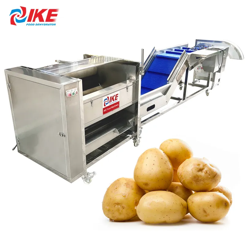 Patates cipsi soyma ve kesme makinesi endüstriyel patates cipsi yapma makinesi