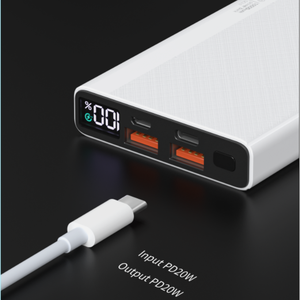 Promotional Portable Power Banks 10000mah Dual USB PD 20w 22.5w Fast Charger With Custom logo Print