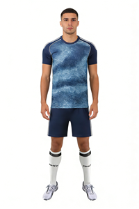 Conjunto de Camiseta de Visitante del <span class=keywords><strong>Al</strong></span> <span class=keywords><strong>Nassr</strong></span> Temporada 2526, Color Azul Marino Intenso, Transpirable, Absorbe la Humedad, Nombre y Número Personalizables, OEM, ODM, Venta <span class=keywords><strong>al</strong></span> Por Mayor - Product Image 4