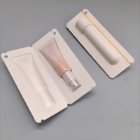 Insert moulé en fibre pour boîte d'huiles essentielles d'aromathérapie, plateau intérieur antichoc en pâte de papier compostable pour flacon de sérum ou de parfum