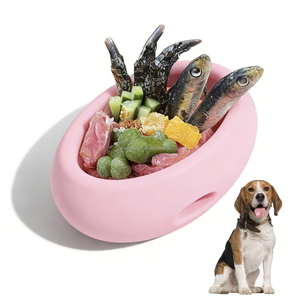 VaryWell Gamelle anti-glouton en silicone pour animaux, Tapis de léchage pour <span class=keywords><strong>chat</strong></span>, Balle interactive d'alimentation pour animaux, Anti-étouffement, Fournitures pour animaux, Logo personnalisé - Product Image 1