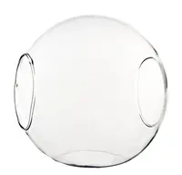 Terrarium rond transparent soufflé et personnalisé, grand Globe en verre soufflé, avec 2 extrémités ouvertes