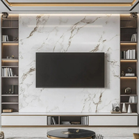 Panneau mural en marbre, panneau mural pour décoration intérieure, plaque de marbre, plaques en PVC, panneaux muraux imperméables pour salle de bain, sur mesure