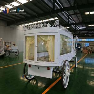 Coche fúnebre americano de lujo 2025, acero blanco y cuero con columna romana eléctrica, <span class=keywords><strong>transporte</strong></span> especial - Product Image 1