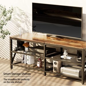 Supporto <span class=keywords><strong>TV</strong></span> per <span class=keywords><strong>TV</strong></span> fino a 65 <span class=keywords><strong>pollici</strong></span>, <span class=keywords><strong>TV</strong></span> Cabinet con scaffali a 3 livelli, centro di intrattenimento <span class=keywords><strong>TV</strong></span> Console da tavolo per soggiorno - Product Image 3