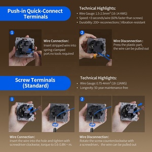 Interruptor de pared eléctrico construido <span class=keywords><strong>2</strong></span> Gang 1 <span class=keywords><strong>2</strong></span> vías doble con marco curvo blanco negro oro gris interruptor de luz de botón de la UE para el hogar - Product Image 6