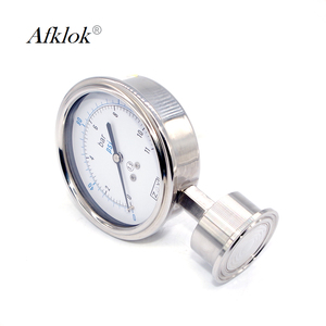 클램프 타입 척 다이어프램 압력 게이지 YTP63 위생 스테인리스 스틸 충격 저항 다이어프램 오일 압력 게이지 - Product Image 3