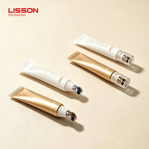 Tubo ABL Personalizzato da 15ml per Crema Occhi con Applicatore a Forma di Cuore in Lega di Zinco e Testa Massaggiante in Metallo per Confezionamento Siero Occhi - Product Image 3
