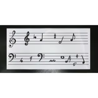 Hojas Magnéticas de Notas Musicales para Principiantes en Teoría Musical, PVC, para Piano, Marca CIK/OEM