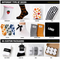 Chaussettes pour hommes en coton tricotées, motif jacquard, nouvelle collection East Crew, personnalisables par le fabricant