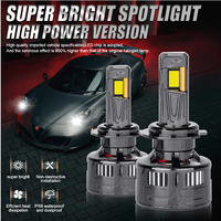 YD K6 phares LED de voiture trois tubes en cuivre 150W Ultra haute puissance 6000k couleur H1 faisceau haut H7 faisceau bas H11 phare de voiture Laser
