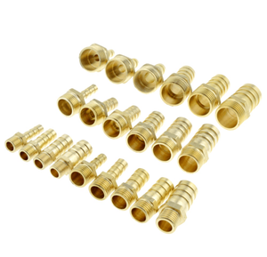 真鍮鋳造パイプ継手 4mm-19mm ホースバーブテール 1/8インチ 1/4インチ 1/2インチ 3/8インチ BSP オスコネクターカプラーアダプター 国際規格 - Product Image 5