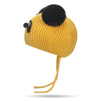 Gorro de Punto Cálido para Niños de Jardín de Infancia, Protección para los Oídos a Prueba de Frío, Gorro Infantil de Nailon con Diseño de Panda