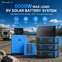Солнечная аккумуляторная система BLUETTI 6000 Вт макс. мощности для автодомов, 48В 300Ач LiFePO4, ИБП для длительных поездок вне сети