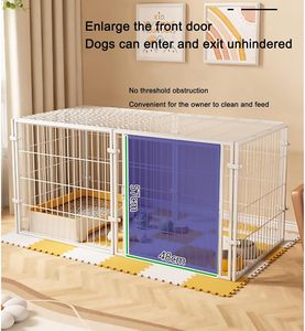 Su misura stile classico in metallo cane cane a prova di fuga Pet <span class=keywords><strong>recinzione</strong></span> per piccoli gatti e cuccioli solido tubo quadrato scatola di imballaggio - Product Image 5