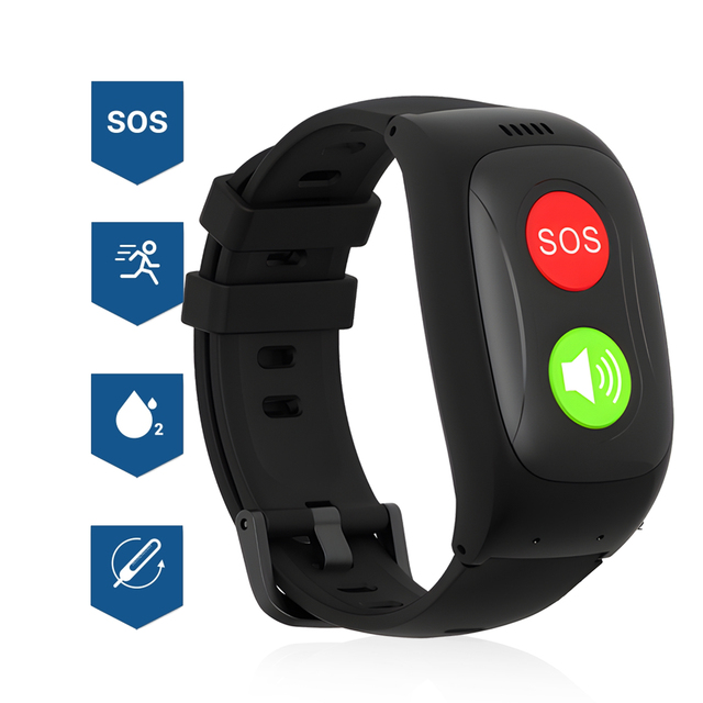 Elderly Care GPS HR SOS Seniors Smartwatch Phone Custom 4G Sim Card 2-way Call GPS tracker Safety Watch for the Elderly