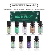 TinZuk Huiles Essentielles 100% Naturelles Fraîches d'Aromathérapie, Écologiques, Qualité Thérapeutique, Distillées à la Vapeur, Marque Privée, Coffret pour Tous