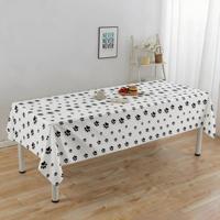 Nappe de table jetable en plastique à motif de vache imprimé dessin animé, personnalisable pour mariage et fête