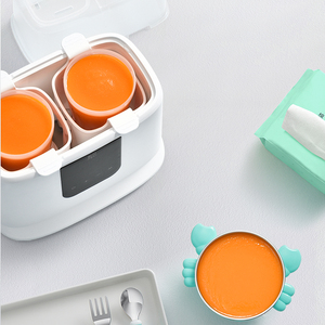 Riscaldatore di latte per bambini con Logo personalizzato portatile doppio biberon e scaldavivande con sterilizzatore - Product Image 5