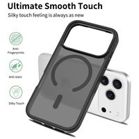 Funda magnética mate para Iphone 17 15 16 14 13 12 11 Pro Max Plus 17pro 17air Fundas protectoras para teléfonos móviles a prueba de golpes