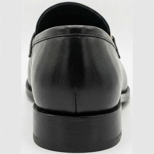 Chaussures habillées légères et confortables pour hommes, en cuir véritable, à bout fermé, avec boucle, faites à la main, pour l'automne - Product Image 5